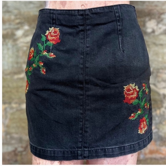 Topshop Dresses & Skirts - Topshop Moto denim skirt